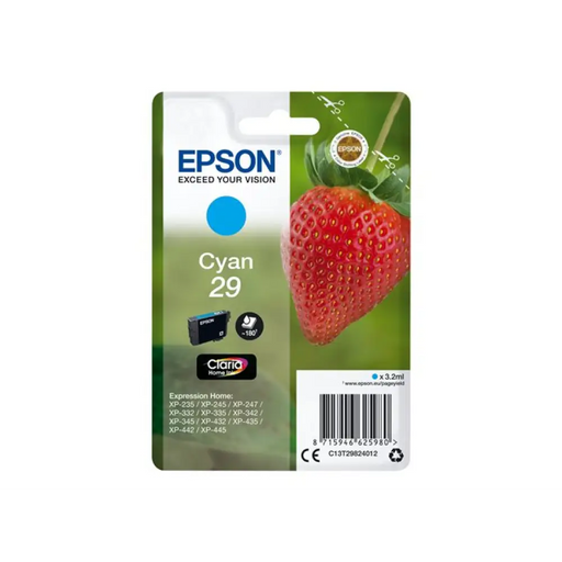 EPSON 1LB Singlepack Cyan 29 Claria Home Ink
