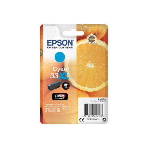 EPSON 1LB Singlepack Cyan 33XL Claria Premium Ink