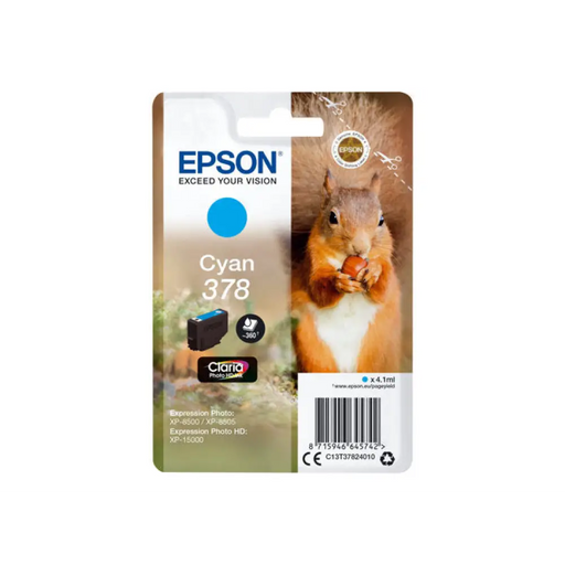 EPSON 1LB Singlepack Cyan 378 Eichhörnchen Clara Photo HD