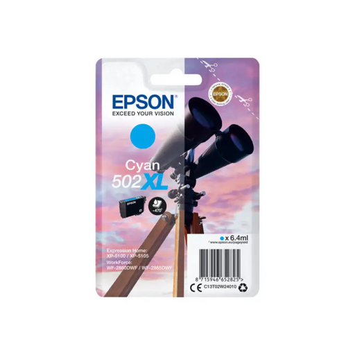EPSON 1LB Singlepack Cyan 502XL Ink SEC w/s