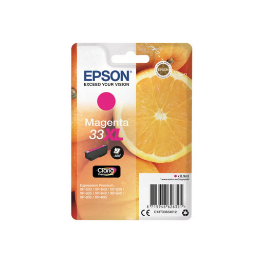 EPSON 1LB Singlepack Magenta 33XL Claria Premium Ink