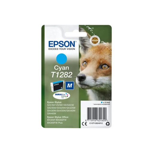 EPSON 1LB T1282 касета с мастило циан стандартен капацитет