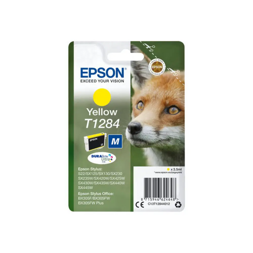 EPSON 1LB T1284 касета с мастило жълт стандартен капацитет