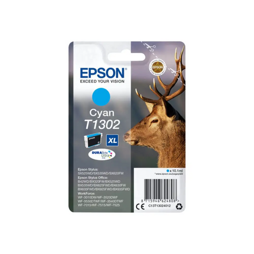 EPSON 1LB T1302 касета с мастило циан изключително голям