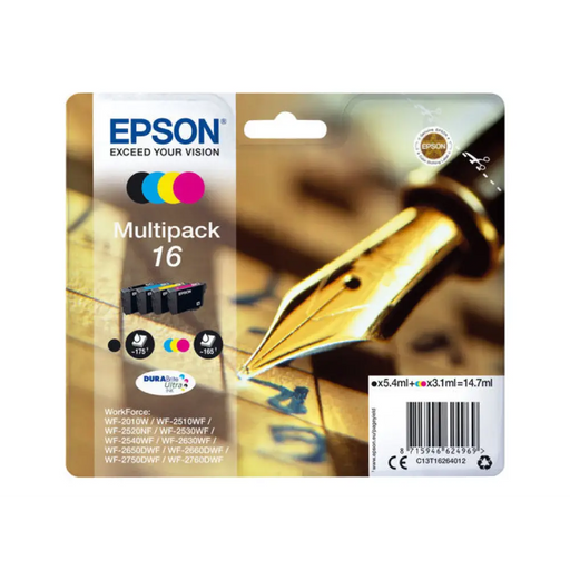 EPSON 2LB 16 касета с мастило черна и трицветна стандартен