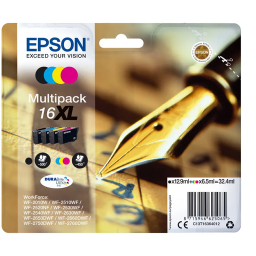 EPSON 2LB 16XL касета с мастило черна и трицветна с голям