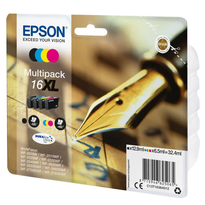EPSON 2LB 16XL касета с мастило черна и трицветна с голям