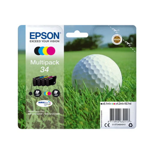 EPSON 2LB Multipack 4-цветни 34 мастила DURABrite Ultra BCMY