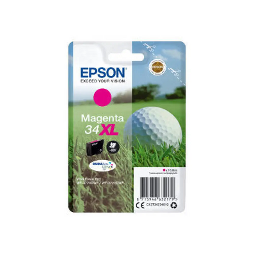 EPSON 2LB Singlepack 34XL Magenta DURABrite Ink Ultra XL