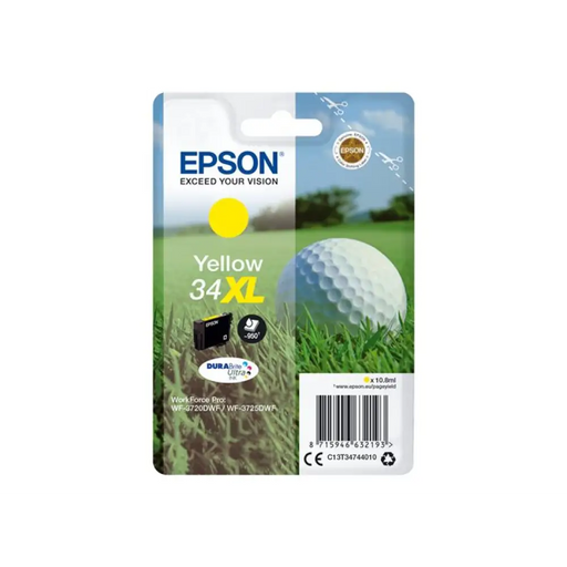 EPSON 2LB Singlepack Yellow 34 - DURABrite Ultra Ink