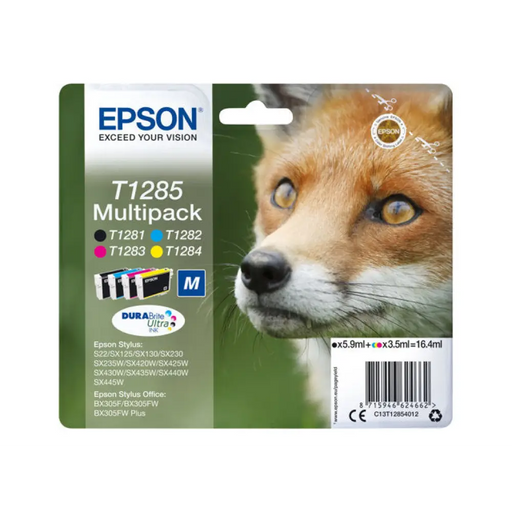 EPSON 2LB T1285 касета с мастило черна и трицветна