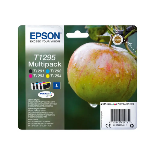 EPSON 2LB T1295 черна и трицветна касета с мастило с голям