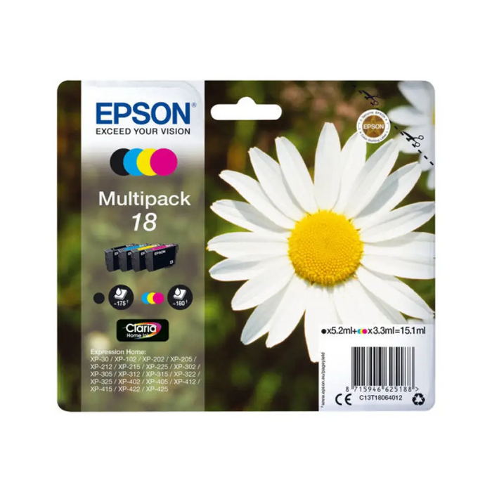 EPSON 3LB 18 касета с мастило черна и трицветна стандартен