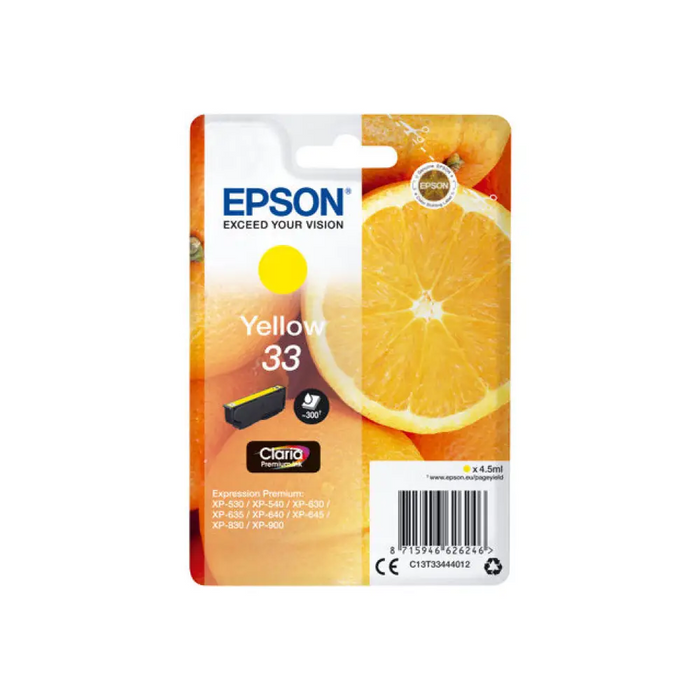 EPSON 3LB Cartouche Oranges Ink Claria Premium Yellow w/s