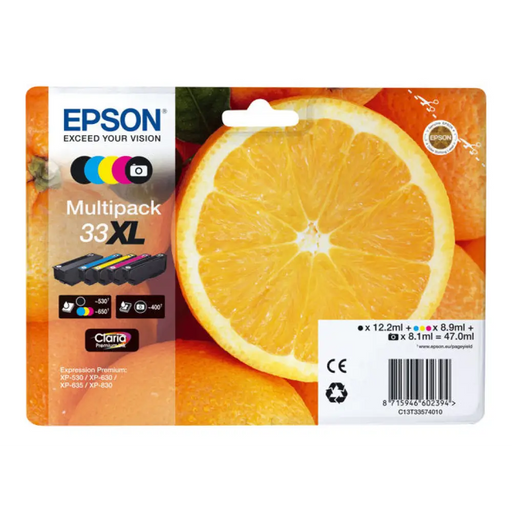 EPSON 4LB 33XL Multipack без етикет - Claria Premium Ink