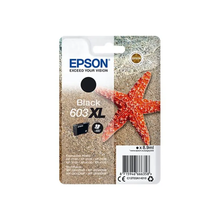 EPSON 4LB Singlepack черно 603XL мастило