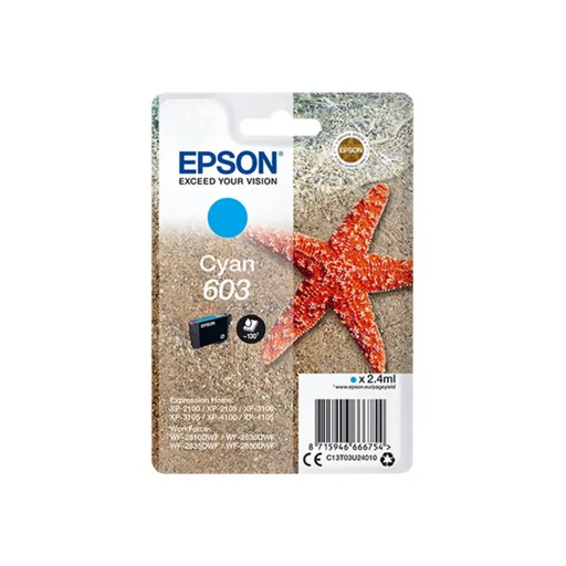EPSON 4LB Singlepack Cyan 603 Ink w/s