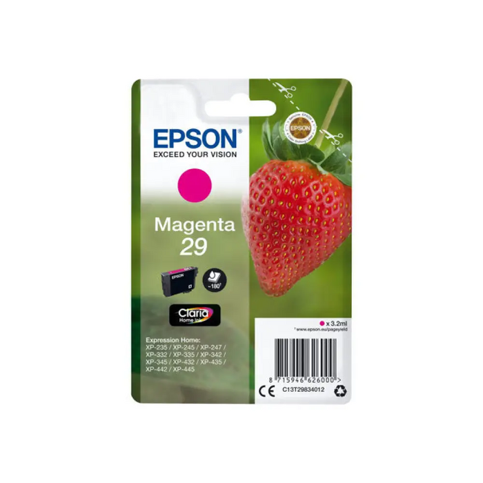 EPSON 4LB Singlepack Magenta 29 Claria Home Ink