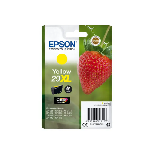 EPSON 4LB Singlepack Yellow 29XL Claria Home Ink