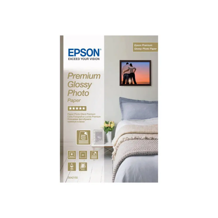 EPSON Premium Glossy S042155 - hartie foto A4 15coli 255g/m2