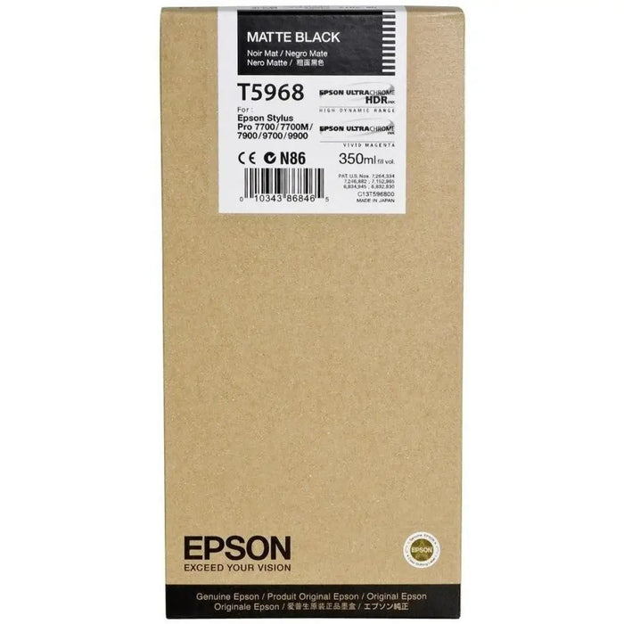 Epson T596 Ink Cartridge Matte Black 350 мл