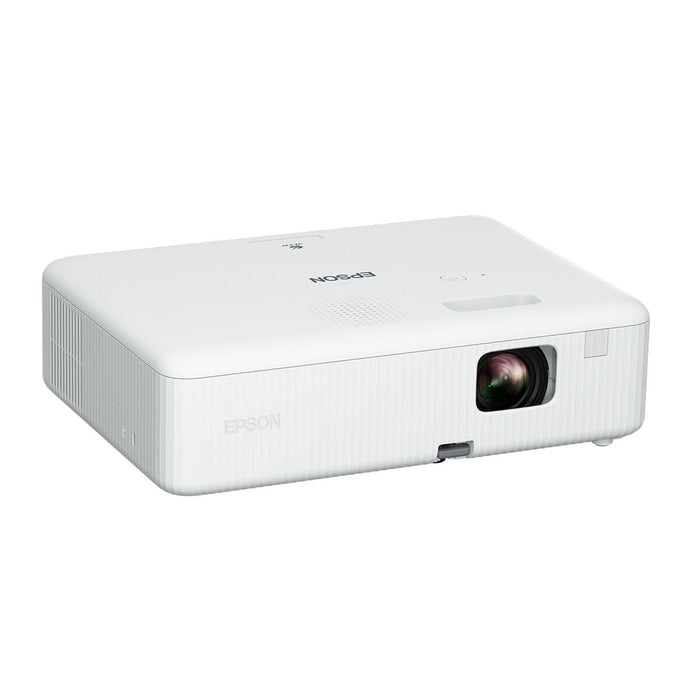 Epson CO-W01, WXGA (1024 x 768, 16:10), 3 000 ANSI лумена, 15 000:1, VGA, HDMI, USB, 24 месеца, Лампа: 12 месеца или 1 000 часа, Бяла