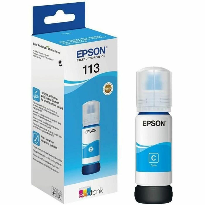 Мастило пълнител Epson 113 Синьо-зелен 70 ml