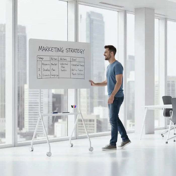 Ergo Office мобилна дъска за сухо изтриване хоризонтална