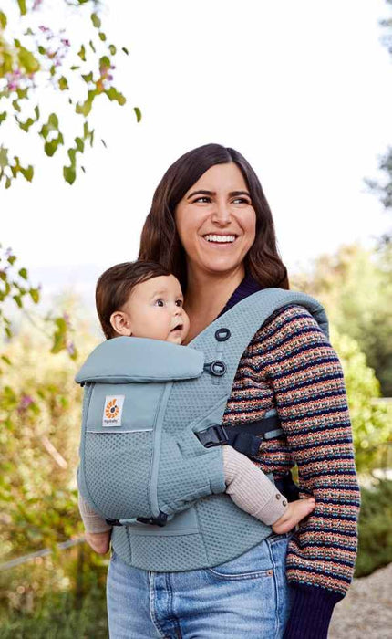 Ергономична раница Ergobaby Adapt - Soft Flex Mesh, Slate Blue