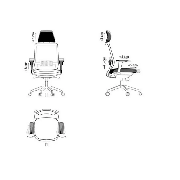 Ергономичен офис стол SPECTRUM черен