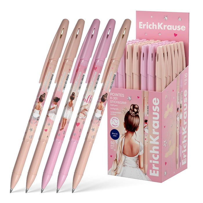 Химикалка Erich Krause R-301- Pointes Stick and Grip, асортимент