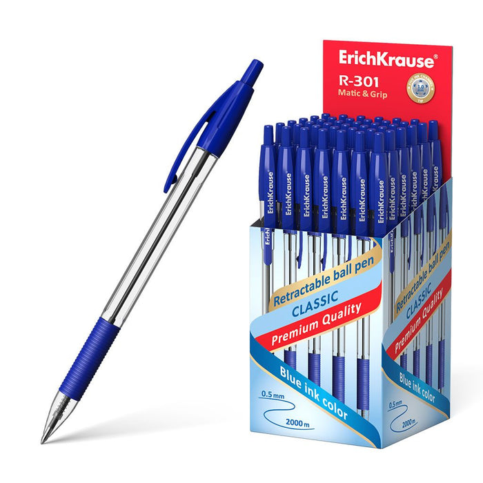Автоматична химикалка Erich Krause R-301 - Matic and Grip Classic