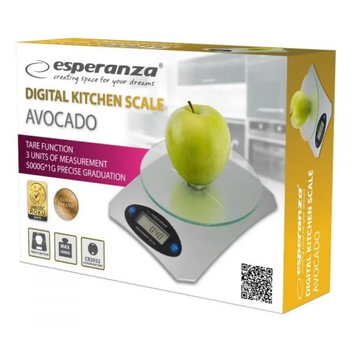 Esperanza Avocado Grey Електронна кухненска везна