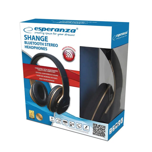 Esperanza EH220 Bluetooth слушалки лента за глава черна