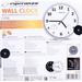 Esperanza EHC016K Механичен стенен часовник Round Black