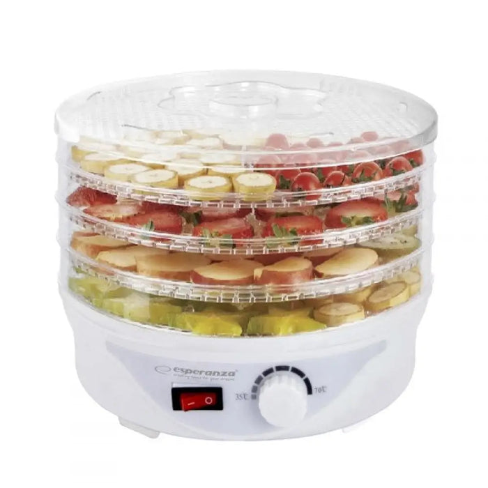 Esperanza EKD003 food dehydrator Transparent White 250 W