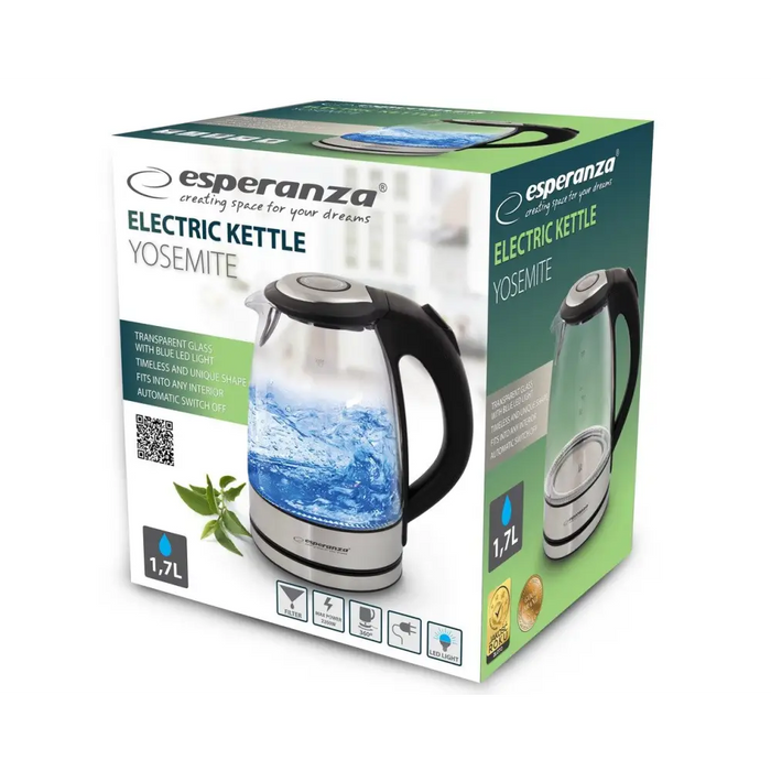 Esperanza EKK012 Електрическа кана 1.7 L Черна Многоцветна