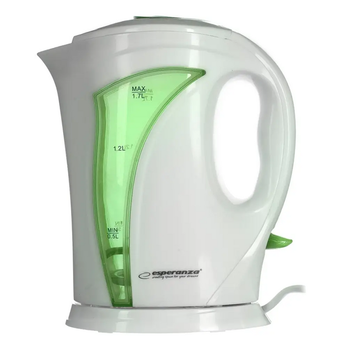 Esperanza EKK018G Електрическа кана 1.7 L Бяла / Зелена