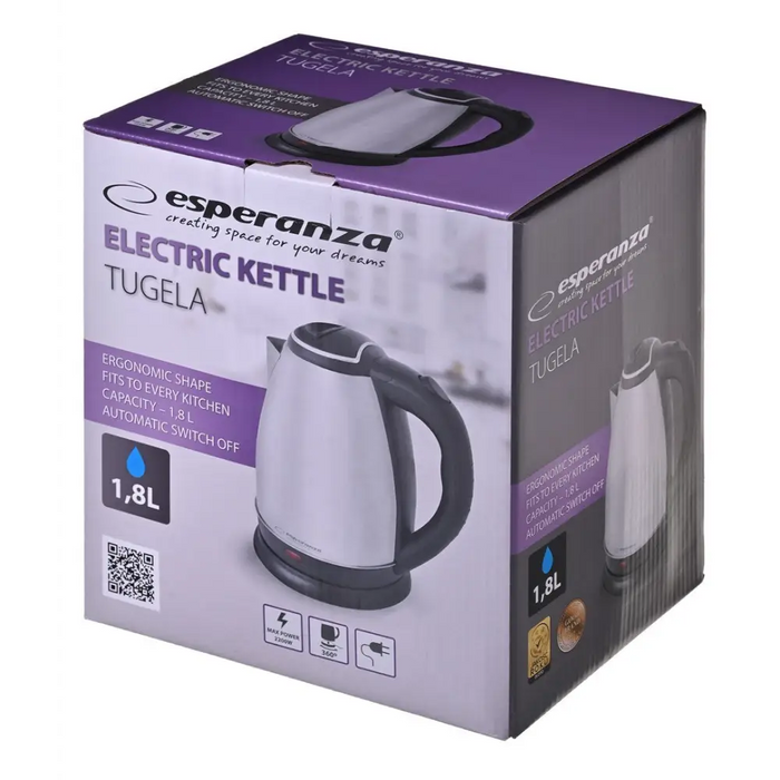 Esperanza EKK104X Електрическа кана 1.8 L 2200 W Inox
