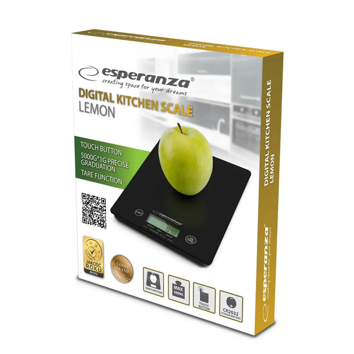 Esperanza EKS002K Електронна кухненска везна Blacktop