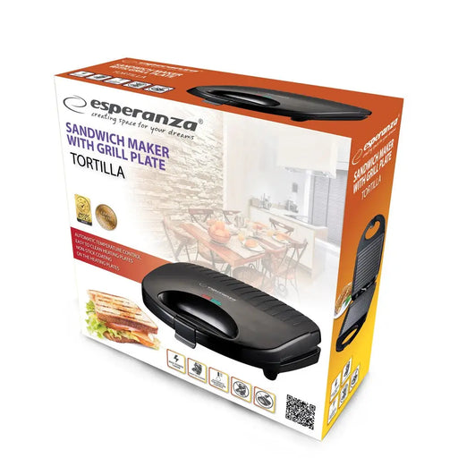Esperanza EKT009 Тостер за сандвичи 1000W Черен