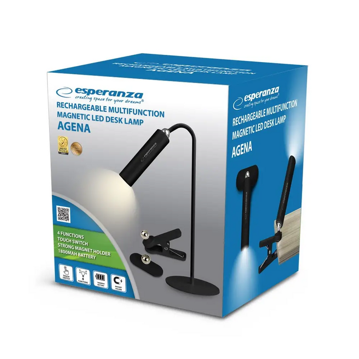 Esperanza ELD118K LED настолна лампа 3в1 Черна