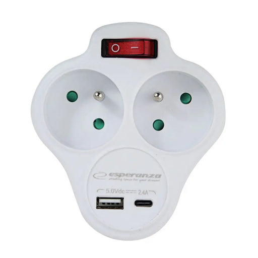 Esperanza ELK311W Електрически сплитер 2 GN. USB-C USB-A