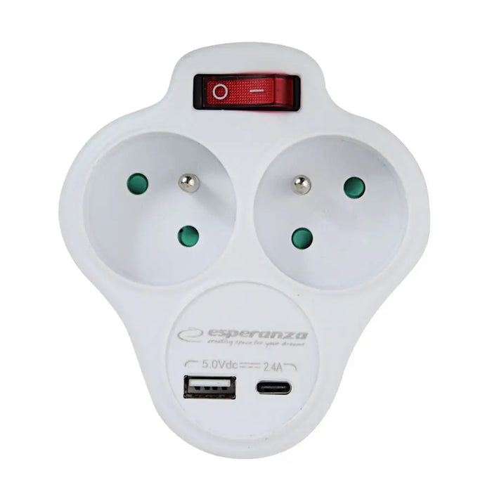 Esperanza ELK311W Електрически сплитер 2 GN. USB-C USB-A