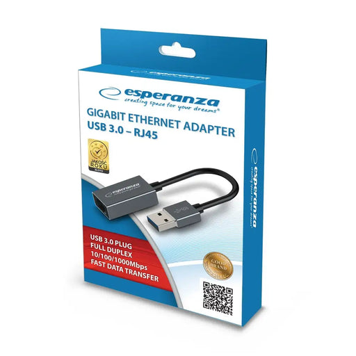 Esperanza ENA101 ETHERNET 1000 MBPS АДАПТЕР USB 3.0-RJ45
