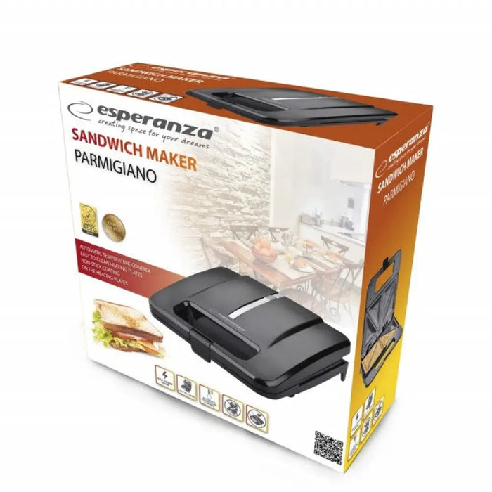 Esperanza PARMIGIANO уред за сандвичи 1000 W Черен