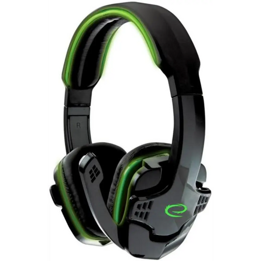 Esperanza Слушалки+микрофон RAVEN Зелен