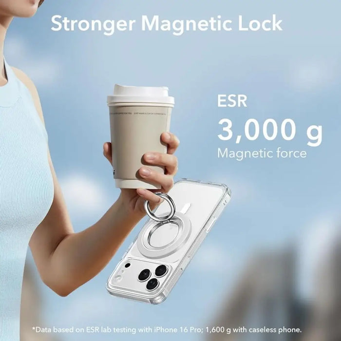ESR Магнитен държач за телефон HaloLock MagSafe - бял