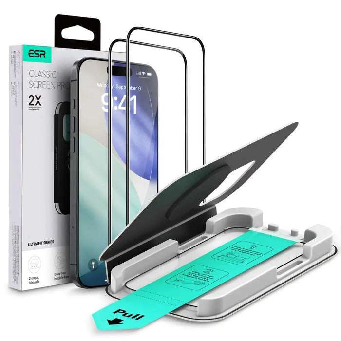 ESR UltraFit Tempered Glass 2-pack за iPhone 16 Pro / 17