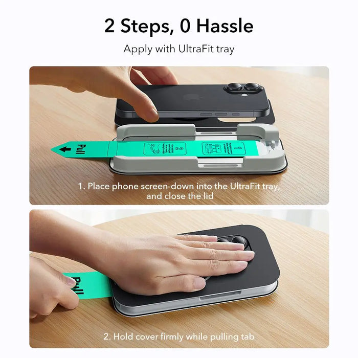 ESR UltraFit Tempered Glass 2-pack за iPhone 16 Pro / 17